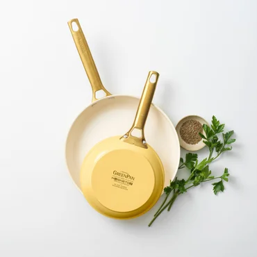 GreenPan Sada 2 nepřilnavých keramických pánví Padova 20 + 26 cm, žlutá