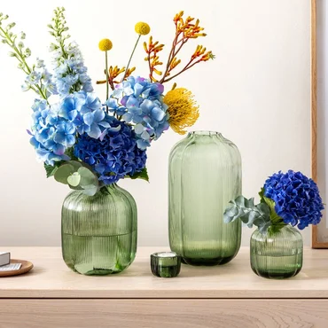 Villeroy & Boch Skleněná váza Fleur, 28 cm, zelená
