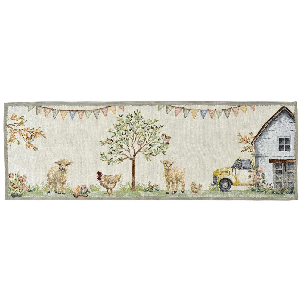 Gobelínový běhoun na stůl The Farm, 32 x 96 cm