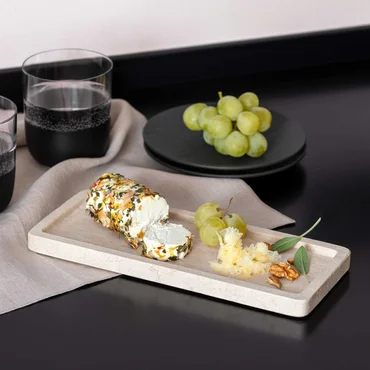 Villeroy & Boch Servírovací podnos z přírodního kamene Manufacture Travertine, 25,5 x 10,5 cm