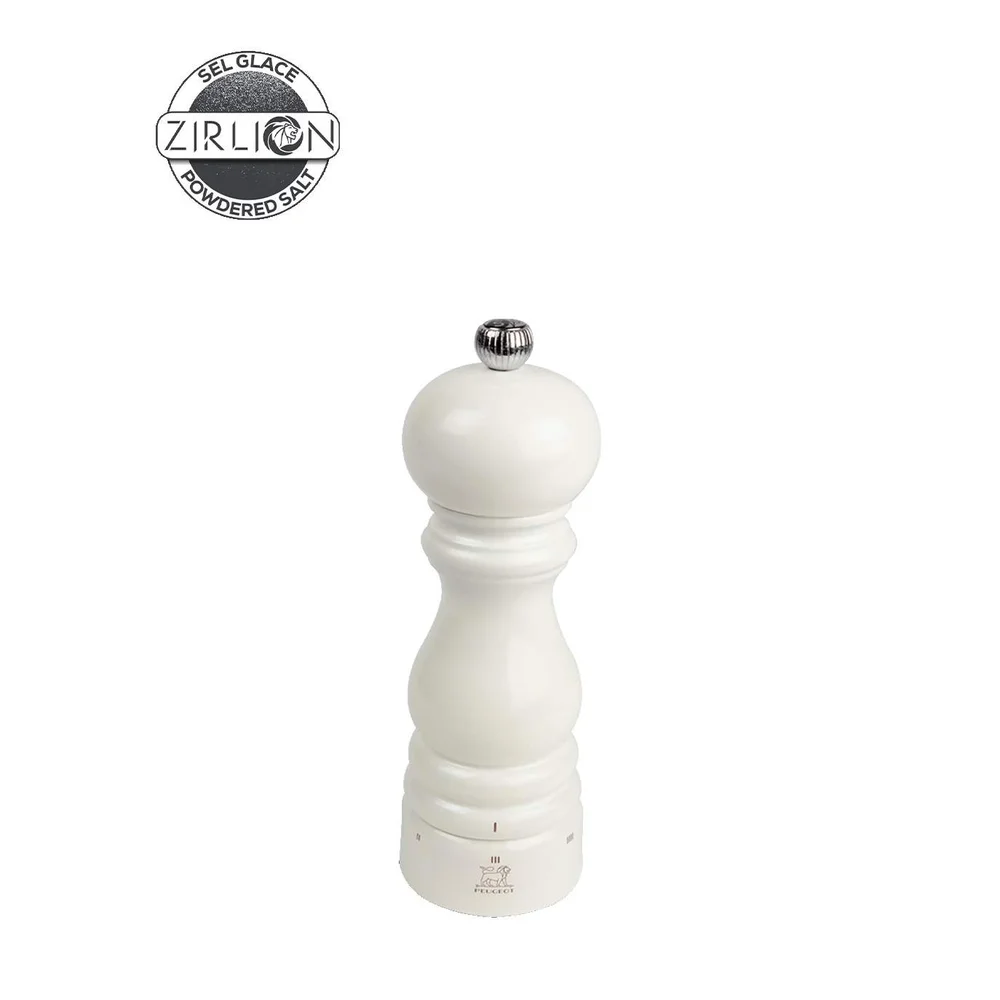 Dřevěný mlýnek ParisRama na sůl u’Select Zirlion, 18 cm, slonová kost