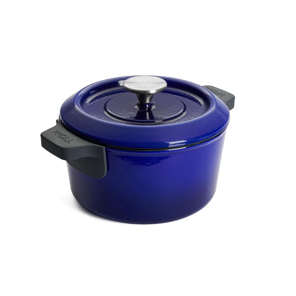 Litinový hrnec s poklicí, Iron, Ø 20 cm / 2,8 l, modrá