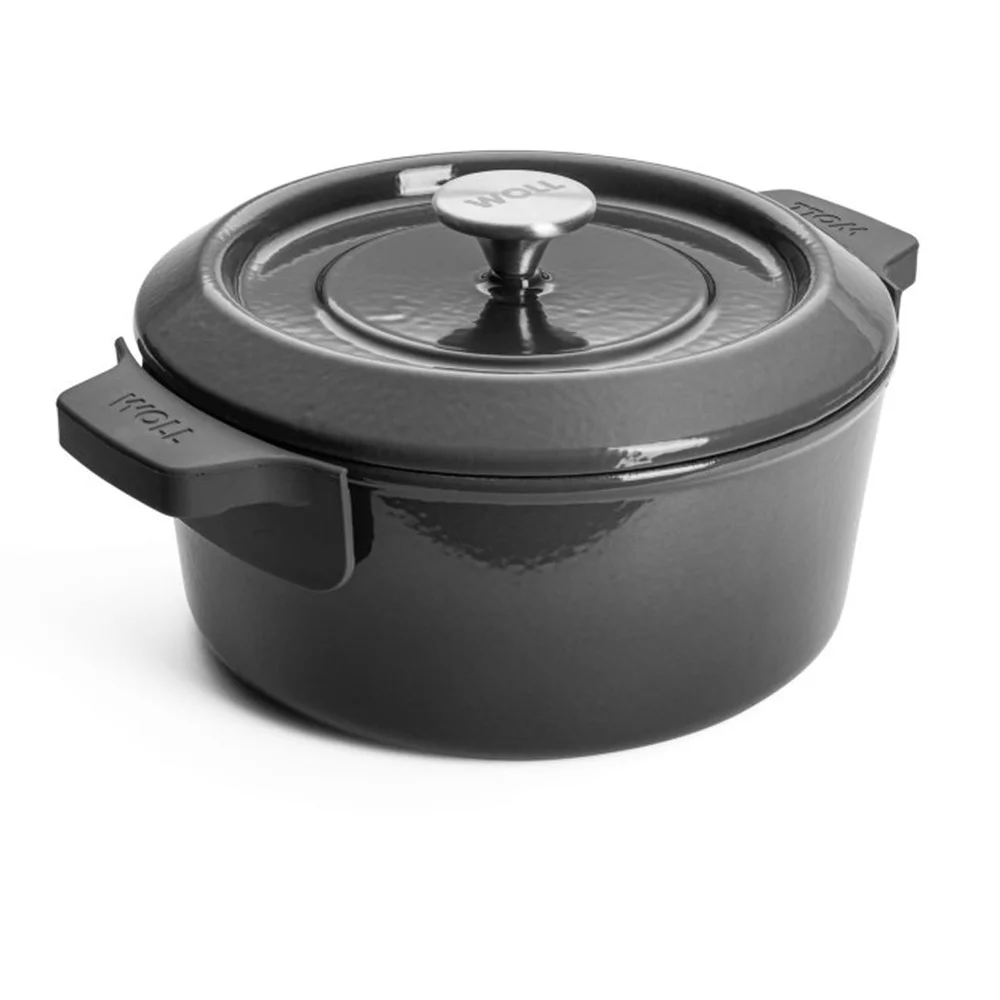 Litinový hrnec s poklicí, Iron, Ø 24 cm / 4,2 l, šedá