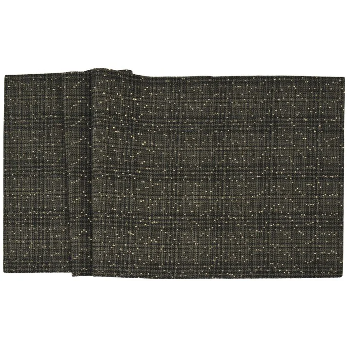 Třpytivý běhoun na stůl Lustrini, 50 × 140 cm, coffee