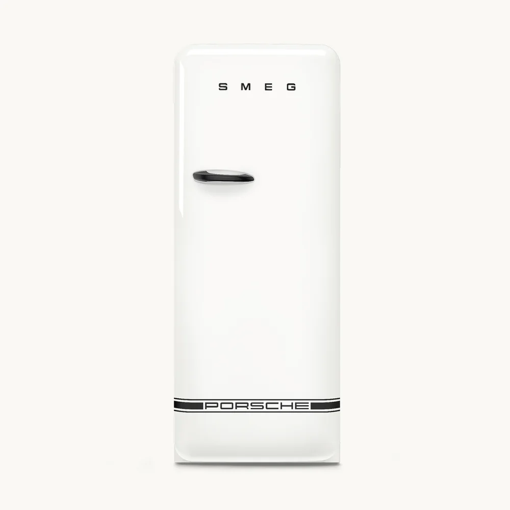 Chladnička s mrazícím boxem Porsche x SMEG, 244/26 l, pravé otevírání, 153x60 cm, bílá