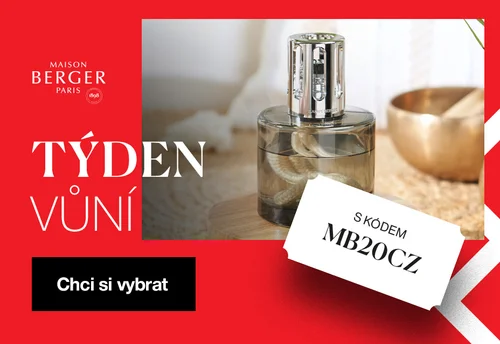 Týden vůní! Nezmeškejte jedinečnou možnost využít 20% slevu s kódem MB20CZ na většinu produktů značky Maison Berger Paris. Sleva platí jen do neděle 26. 10. 2025