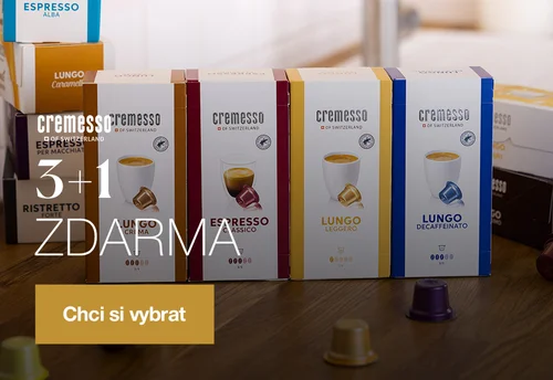 3 + 1 na Cremesso kapsle