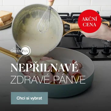 Pánve GreenPan s nepřilnavým keramickým povrchem a slevou -20 %.