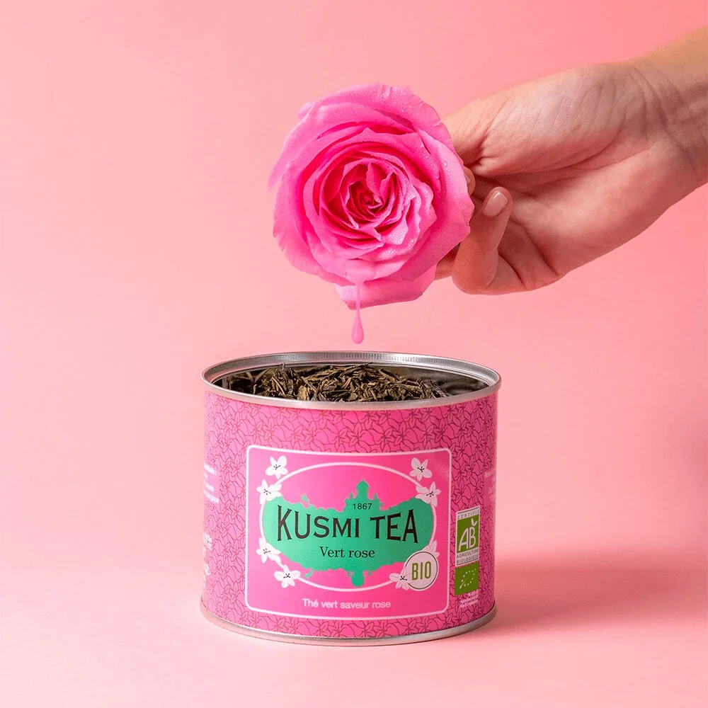 Sypaný zelený čaj Kusmi Tea Green Rose Bio