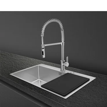 Smeg Hpe prkénko CB25MN, vhodné do myčky, dxšxv: 410x250x12 mm, černá