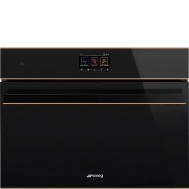 Smeg Kompaktná parná rúra Dolce Stil Novo, 45 cm, objem 41 l, SO4604S4PNR, čierna