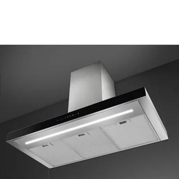 Smeg Nástenný odsávač pár v tvare T, 90 cm, KBT9L4VN, nerezová