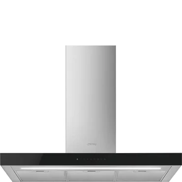 Smeg Nástenný odsávač pár v tvare T, 90 cm, KBT9L4VN, nerezová