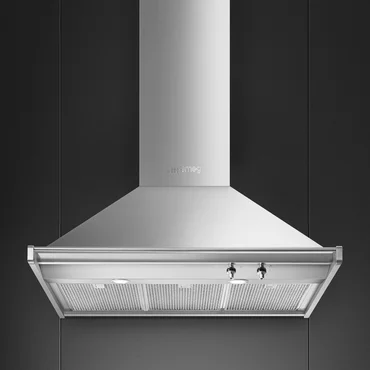 Smeg Nástenný odsávač pár, 90 cm s 3 tukovými filtrami
