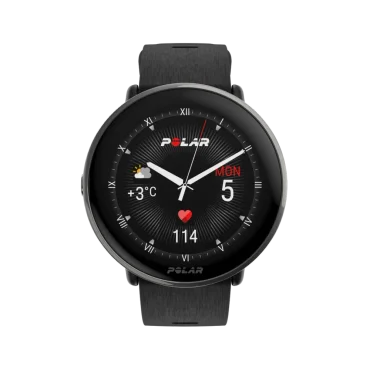 Polar Fitness a wellness hodinky Ignite 3 Titanium, silikónový remienok veľkosť S-L, čierna