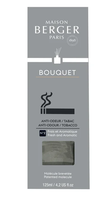 Maison Berger Paris Aróma difuzér Cube, Proti tabakovému zápachu - Osviežujúca aromatická vôňa, 125 ml