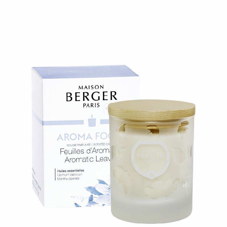 Sviečka Aroma Focus – Aromatické lístie, 180 g