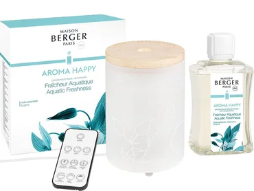 Maison Berger Paris Balenie elektrický difuzér Aroma Happy + náplň Sviežosť vody 475 ml