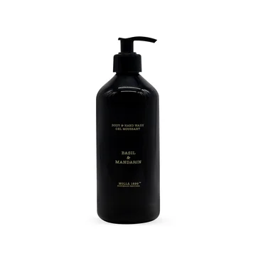 Cereria Mollá  Parfumované tekuté mydlo Basil & Mandarin, 500 ml, čierna
