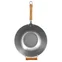 Tradičná čínska wok panvica Excellence, uhlíková oceľ, vypaľovacia, 32 cm