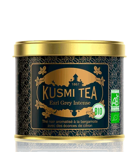 Sypaný čierny čaj Earl Grey Intense Bio, kovová dóza 100 g