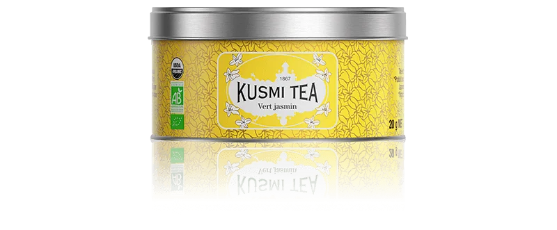 Sypaný zelený čaj Green Jasmine Bio, kovová dóza 20 g