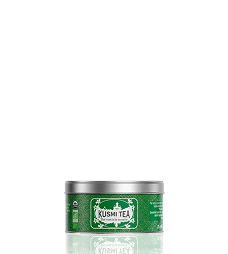 Sypaný zelený čaj Spearmint green tea Bio, kovová dóza 20 g