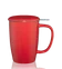 Vysoký hrnček na čaj T.TOTEM s nerezovým sitkom, 0,44 l, červený
