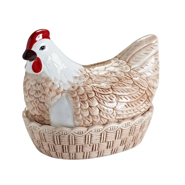 Mason Cash Misa s vekom v tvare sliepky Hen Nest, hnedá
