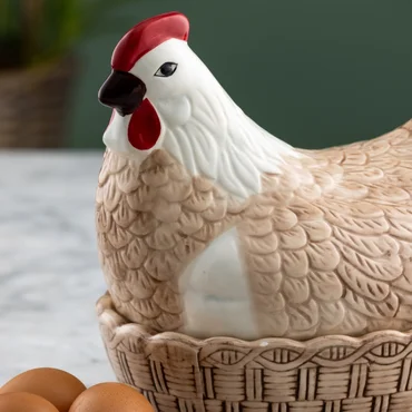Mason Cash Misa s vekom v tvare sliepky Hen Nest, hnedá