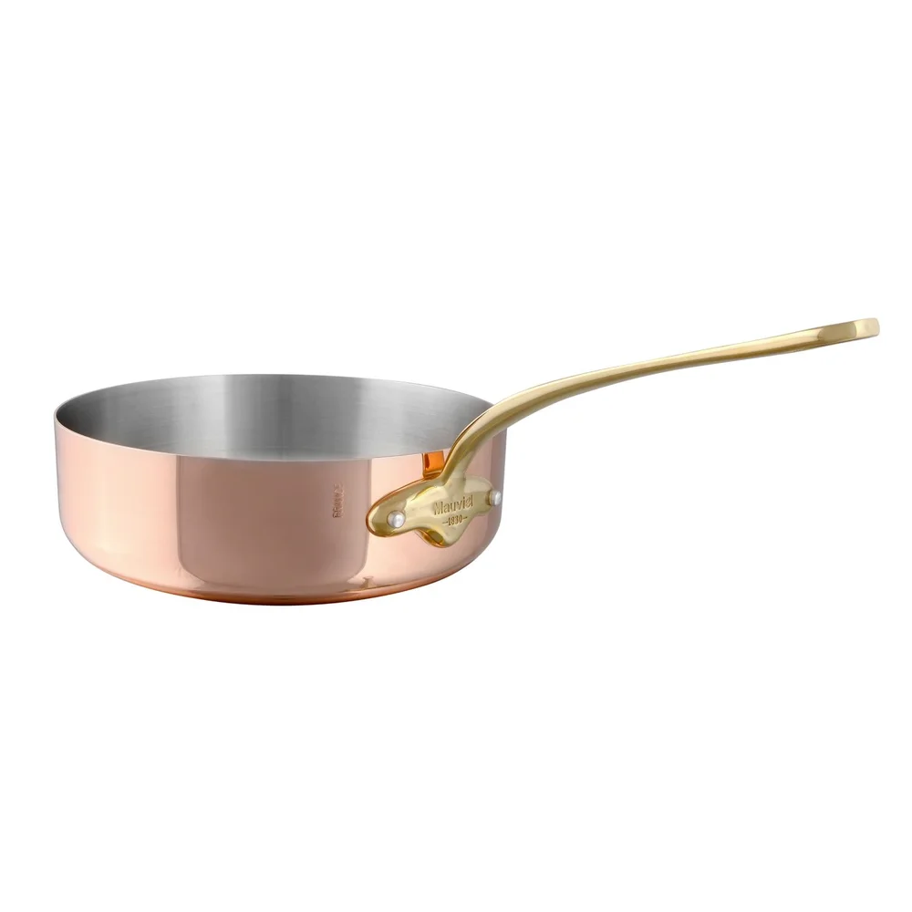 Medená panvica na soté s bronzovou rukoväťou, M'Héritage 150 B, 24 cm / 3,1 l