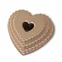 Forma na bábovku poschodové srdce, karamelová, 2,8 l