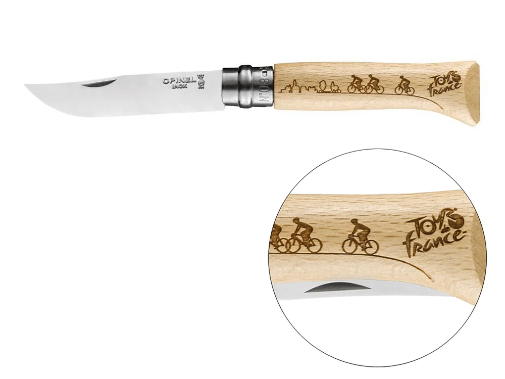 Zatvárací nôž N°08, Tour de France 2019, engraving, 8,5 cm