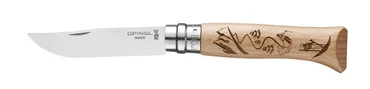 Opinel Zatvárací nôž N°08, Gravure Sport Ski, 8,5 cm