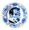 Cilla Marea jedálny tanier, Ø 26 cm, motív modrý