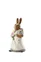 Veľkonočná figúrka pani Zajacová s nošou, Easter Bunny Friends, 13,5 cm, maľovaná
