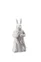 Veľkonočná figúrka pani Zajacová s nošou, Easter Bunny Friends, 13,5 cm, maľovaná