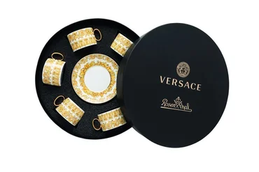 Rosenthal Darčekový servis šálok na čaj s tanierikmi Versace Medusa Rhapsody