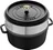 Liatinový hrniec s pokrievkou Cocotte s naparovacou vložkou, čierny, 24 cm / 3,8 l