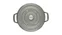 Liatinový hrniec s pokrievkou Cocotte, čierna, 30 cm / 8,35 l