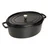 Oválny liatinový hrniec s pokrievkou Cocotte, čierna, 29 cm / 4,2 l