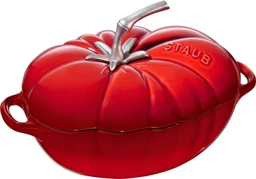 Staub Hrniec v tvare paradajky, 25 cm