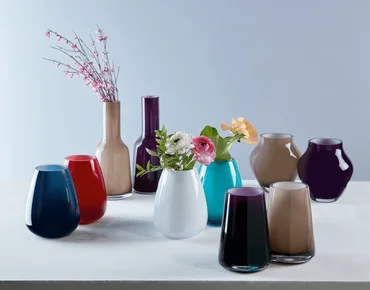 Villeroy & Boch Drop sklenená váza arctic breeze, 18,5 cm