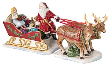 Villeroy & Boch Christmas Toys dekorácia / svietnik, Santov záprah, 36 cm