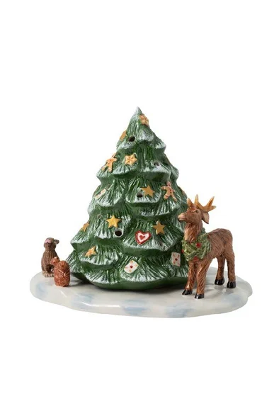 Villeroy & Boch Christmas Toys dekorácia / svietnik, vianočný stromček so zvieratkami, 17 cm