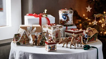 Villeroy & Boch Christmas Toys dekorácia / svietnik, vianočný stromček so zvieratkami, 17 cm