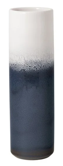 Villeroy & Boch Lave Home bleu kameninová váza Cylinder, 25 cm