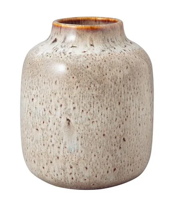 Villeroy & Boch Lave Home beige kameninová váza Nek, 15,5 cm