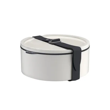Villeroy & Boch Like To Go & To Stay desiatový a obedový box, Ø 13 cm, biely, 0,37 l