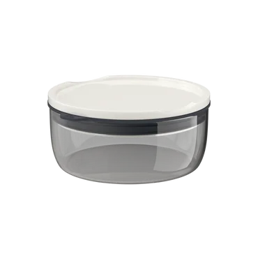 Villeroy & Boch Like To Go & To Stay cestovná sklenená miska s vekom Ø 13 cm, sivá, 0,44 l